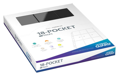 Ultimate Guard 9-Pocket Pages - Black (50 Pages)