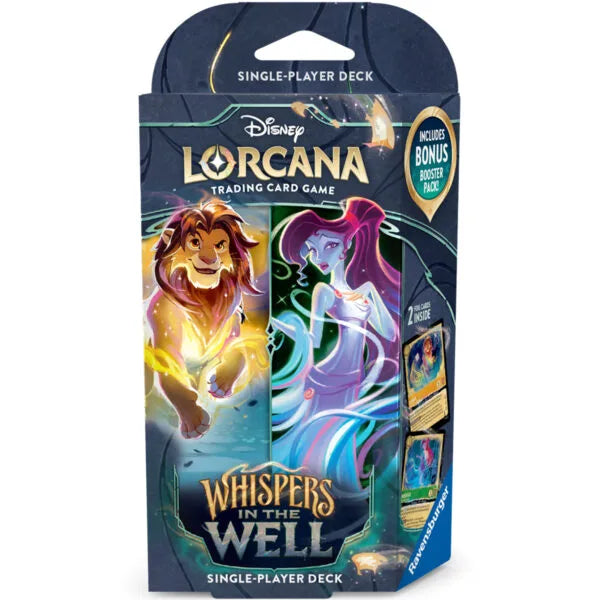 Disney Lorcana TCG: Whispers in the Well Starter Deck (S10) *Sealed* (PRE-ORDER, SHIPS NOV 14TH)