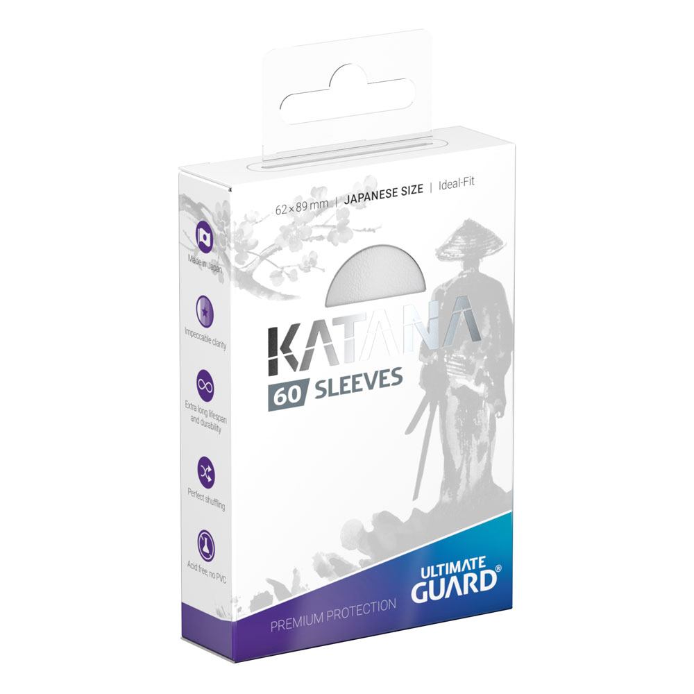 Katana Sleeves - White Matte (Japanese Size 60 Pack)