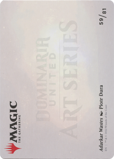 Adarkar Wastes // Adarkar Wastes (ADMU-059) - Dominaria United Art Series (Borderless)