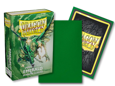 Dragonshield Sleeves - Matte Emerald (Japanese Size)
