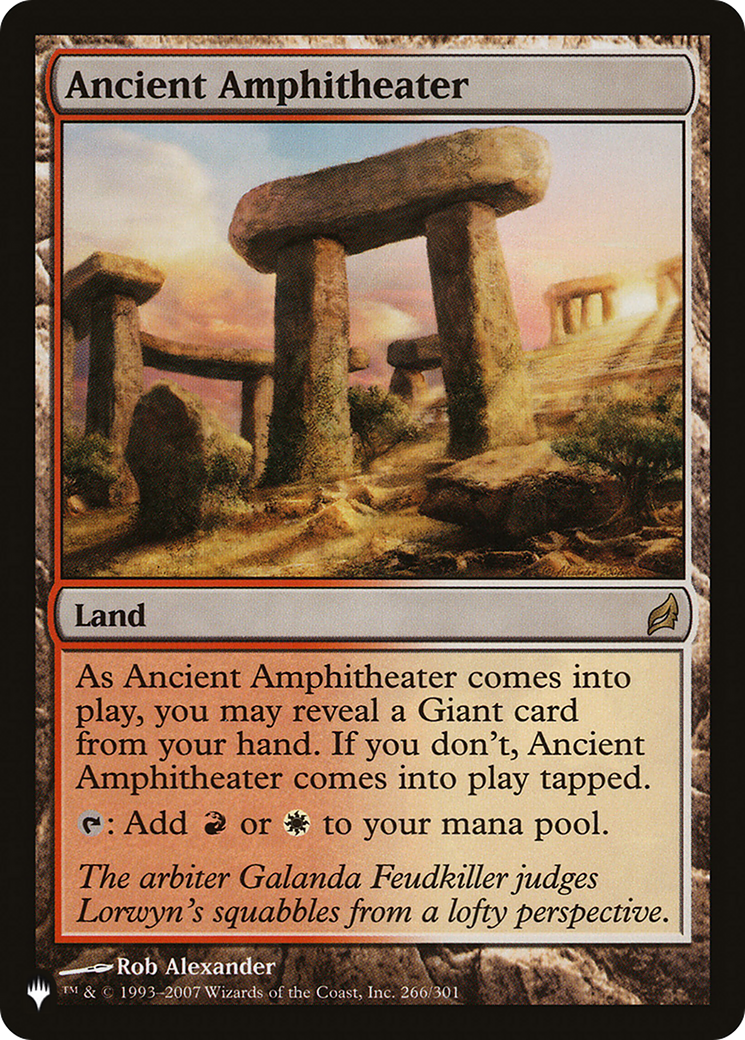 Ancient Amphitheater (LIST-266) - The List