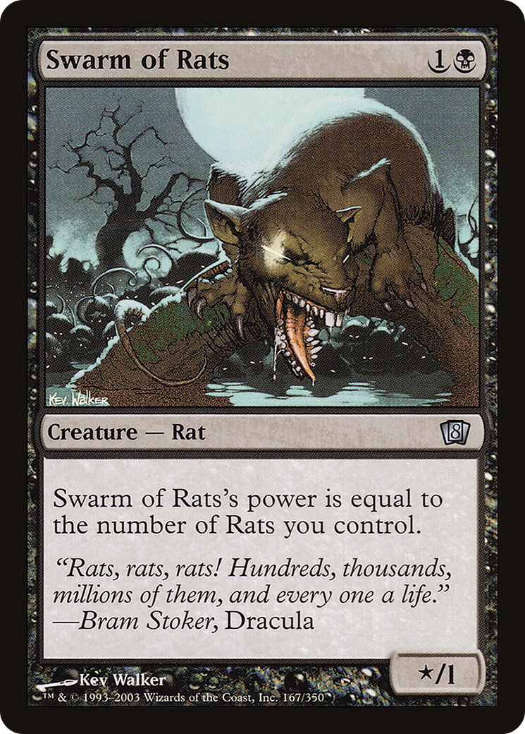 Swarm of Rats (8ED-167) - 8th Edition Foil
