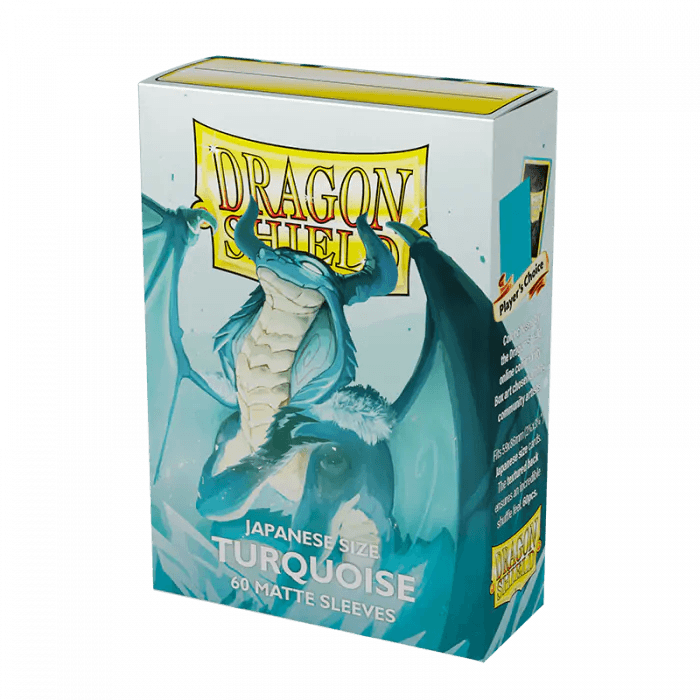 Dragonshield Sleeves - Matte Turquoise (Japanese Size)