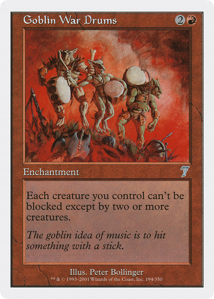 Goblin War Drums (7ED-194) - 7th Edition Foil
