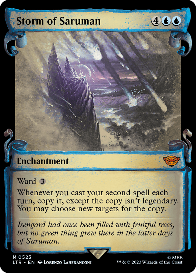 Storm of Saruman (Showcase Scrolls) (LTR-523) - The Lord of the Rings: Tales of Middle-earth: (Showcase) Foil