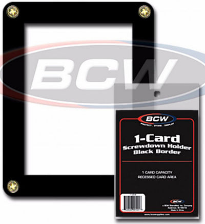 BCW - 1-Card Holder Black Border