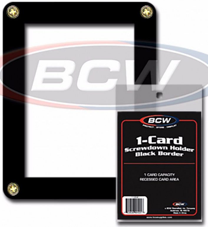 BCW - 1-Card Holder Black Border