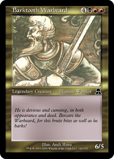 Barktooth Warbeard (ME3-144) - Masters Edition III Foil