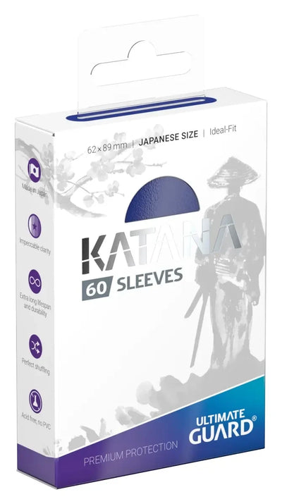 Katana Sleeves - Blue Matte (Japanese Size 60 Pack)