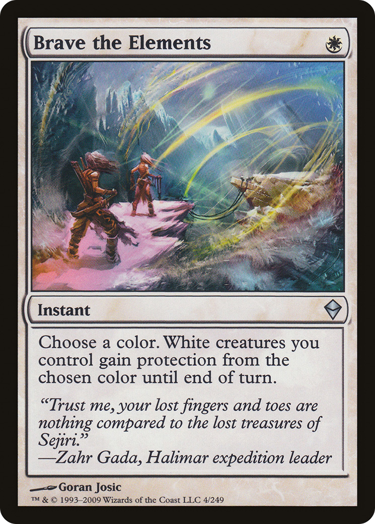 Brave the Elements (ZEN-004) - Zendikar Foil