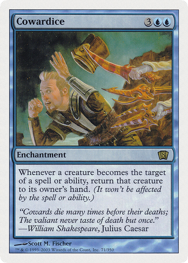 Cowardice (8ED-071) - 8th Edition Foil