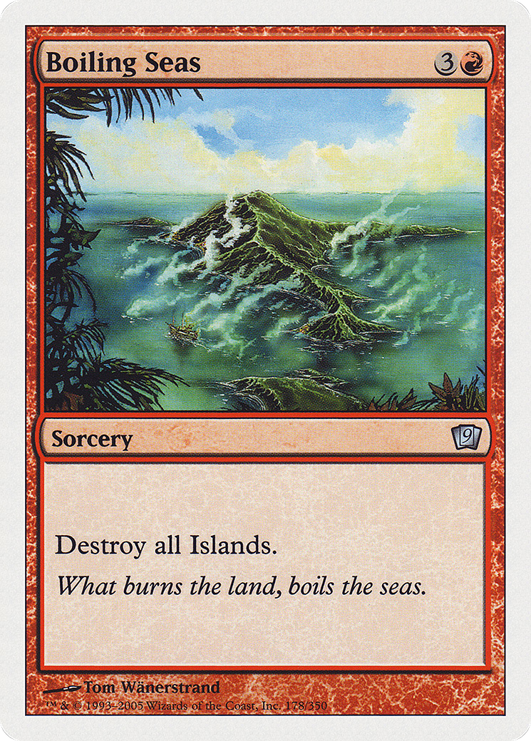 Boiling Seas (9ED-178) - 9th Edition Foil