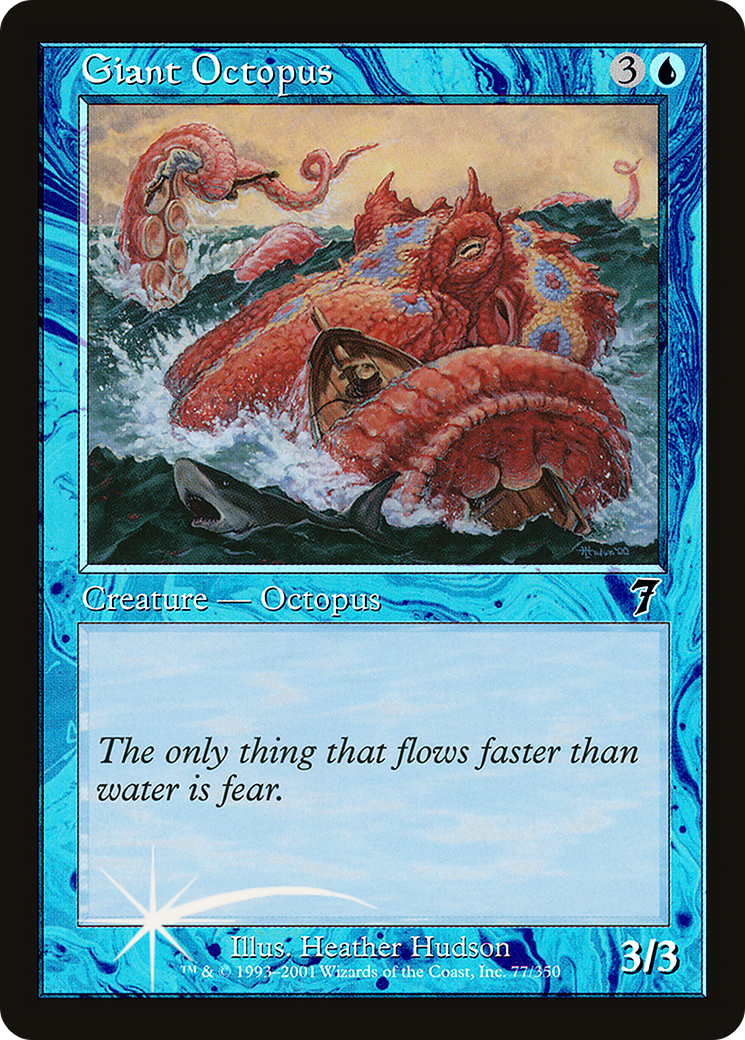 Giant Octopus (7ED-77★) - 7th Edition Foil
