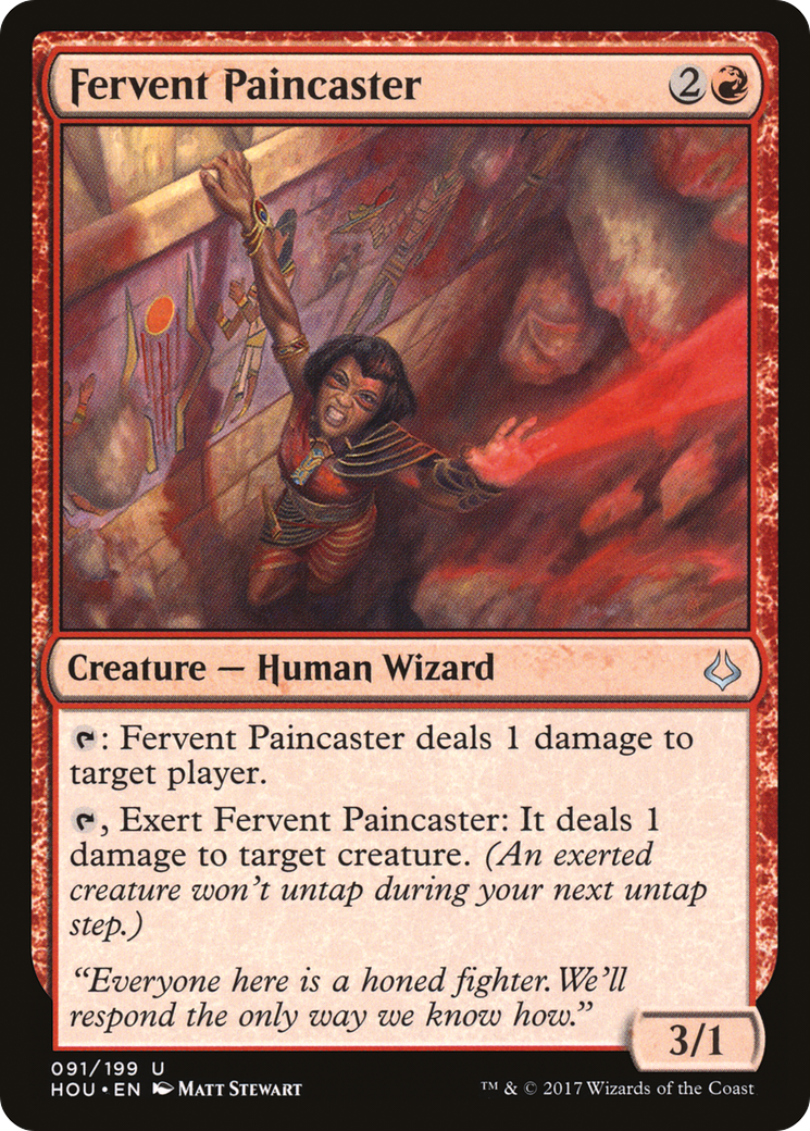 Fervent Paincaster (HOU-091) - Hour of Devastation