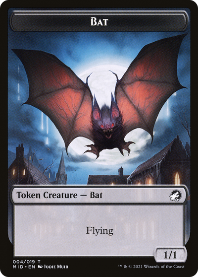 Bat (TMID-004) - Innistrad: Midnight Hunt Tokens Foil