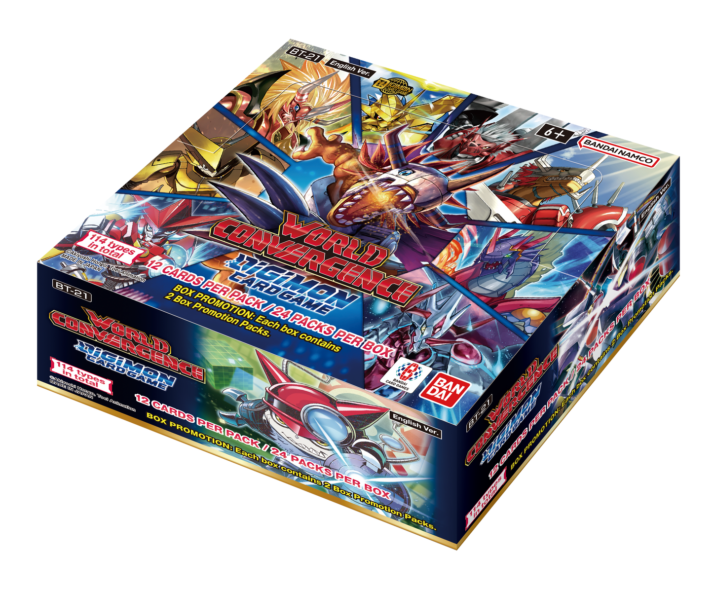 Digimon Card Game - World Convergence Booster Box (BT21) *Sealed* (PRE-ORDER, SHIPS APR 25TH)