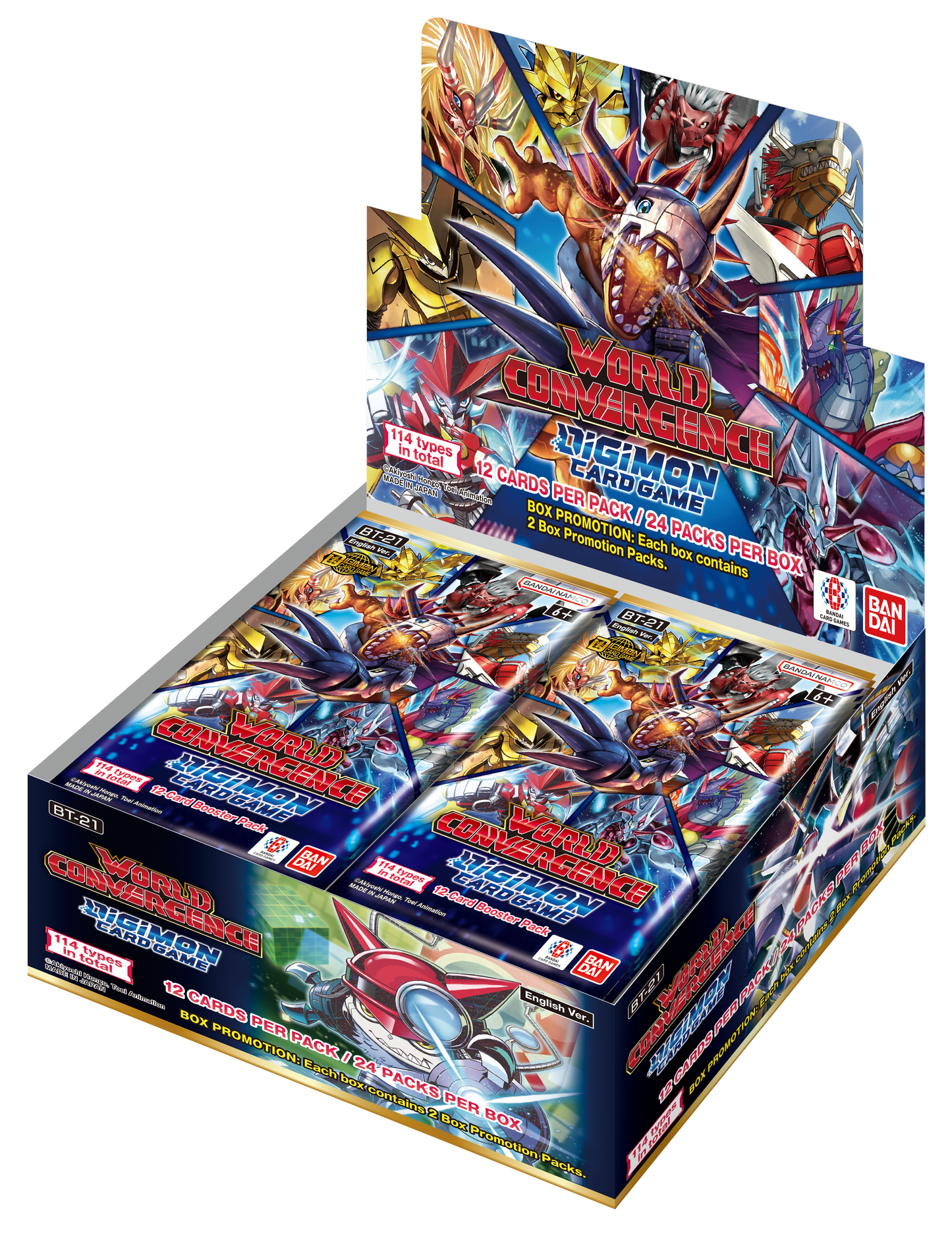 Digimon Card Game - World Convergence Booster Box (BT21) *Sealed* (PRE-ORDER, SHIPS APR 25TH)