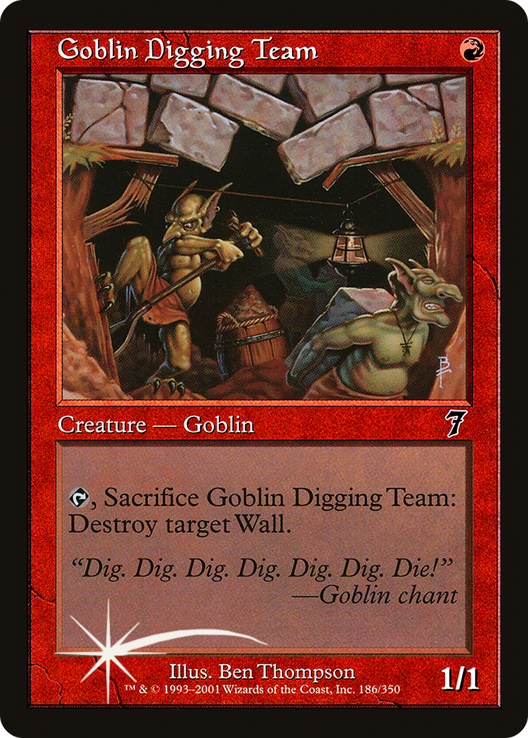 Goblin Digging Team (7ED-186★) - 7th Edition Foil