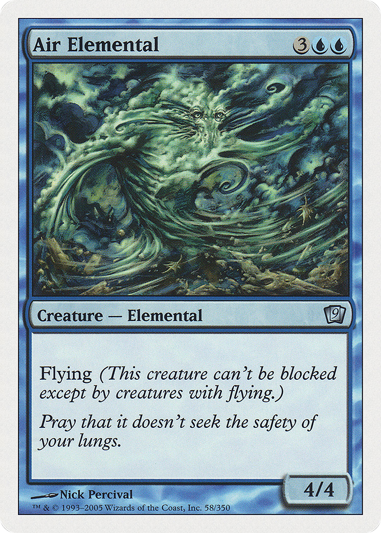 Air Elemental (9ED-058) - 9th Edition