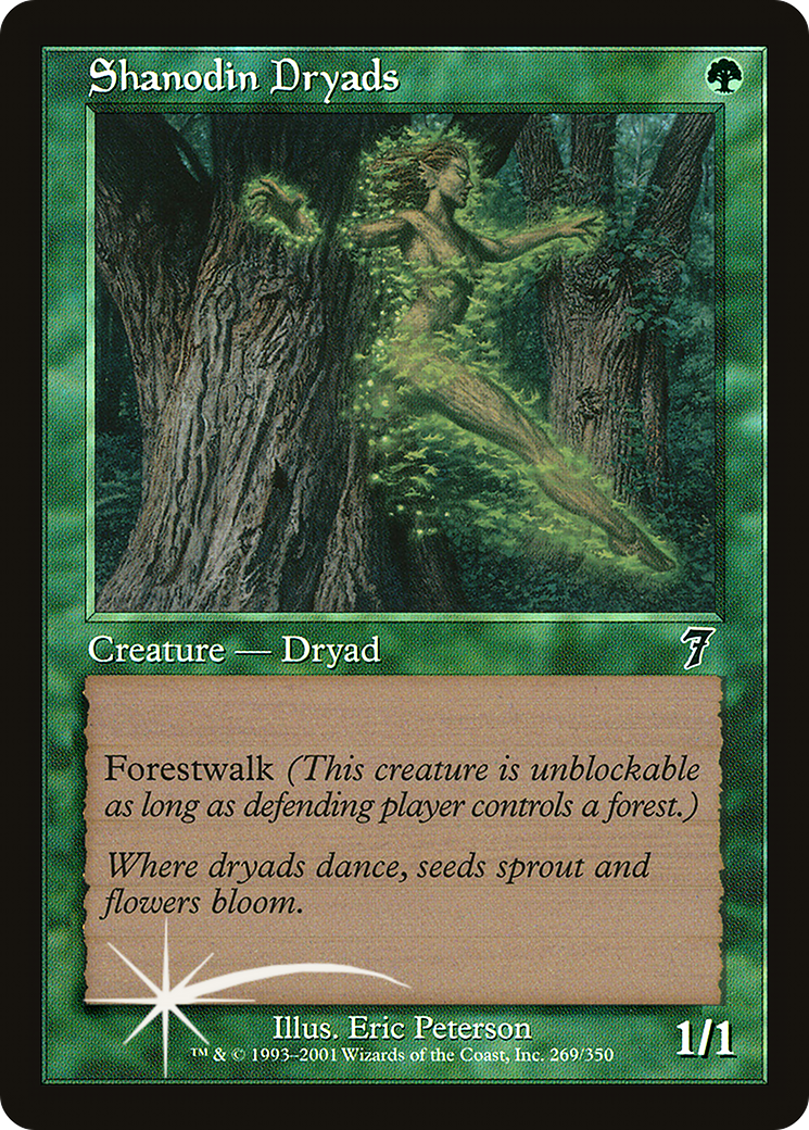 Shanodin Dryads (7ED-269★) - 7th Edition Foil