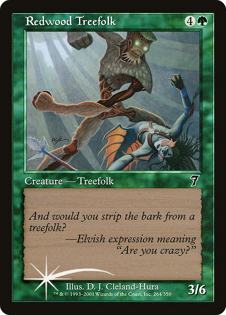 Redwood Treefolk (7ED-264★) - 7th Edition