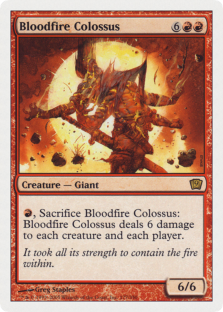 Bloodfire Colossus (9ED-177) - 9th Edition