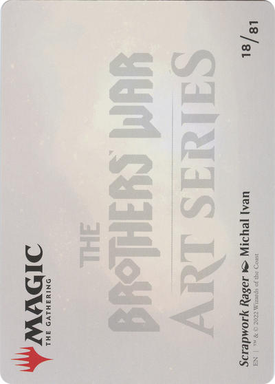 Scrapwork Rager // Scrapwork Rager (ABRO-018) - The Brothers' War Art Series (Borderless) Foil