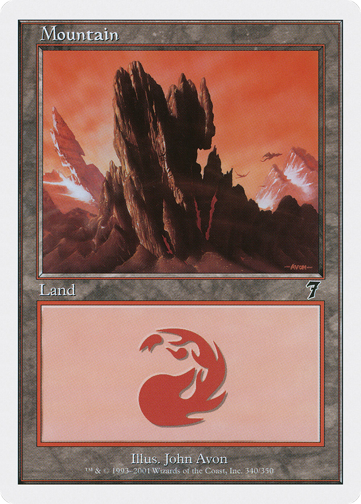 Mountain (7ED-340) - 7th Edition Foil