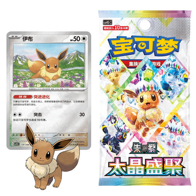 Chinese Pokemon TCG: Terastal Gathering Coin Set - Eevee *Sealed*