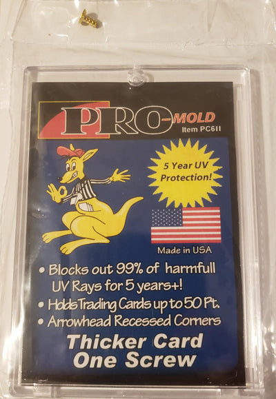 BCW - 1-Screw Card Holder 50pt (1) Thick (PRO-MOLD)