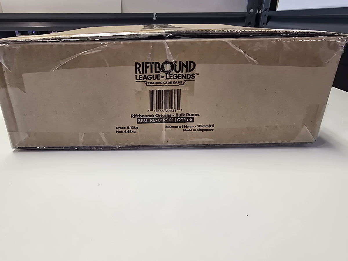 Riftbound - League of Legends TCG: Bulk Runes Display CASE of 6 *Sealed*