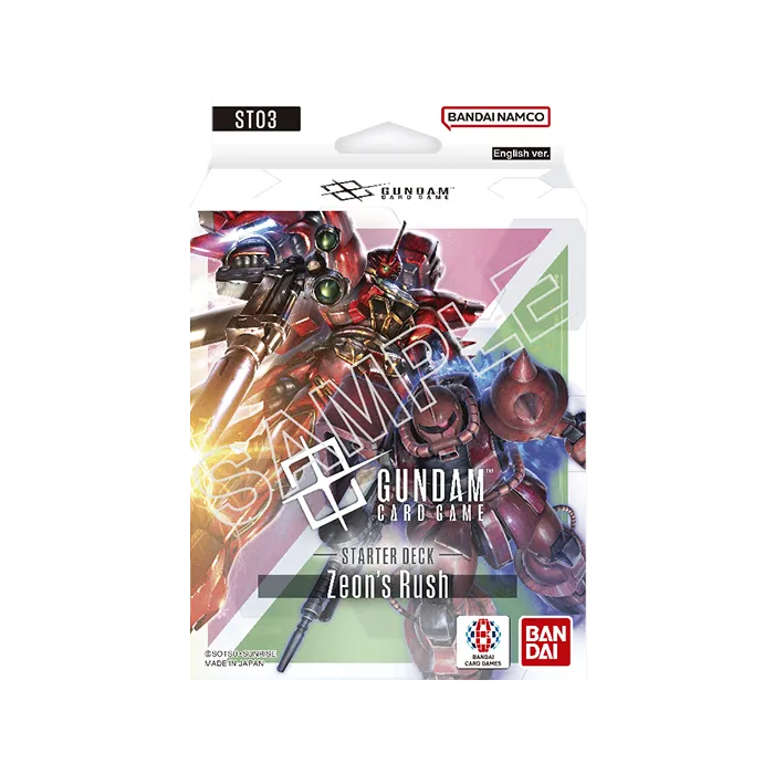 Gundam Card Game - Starter Deck: Zeon's Rush (ST03) *Sealed*
