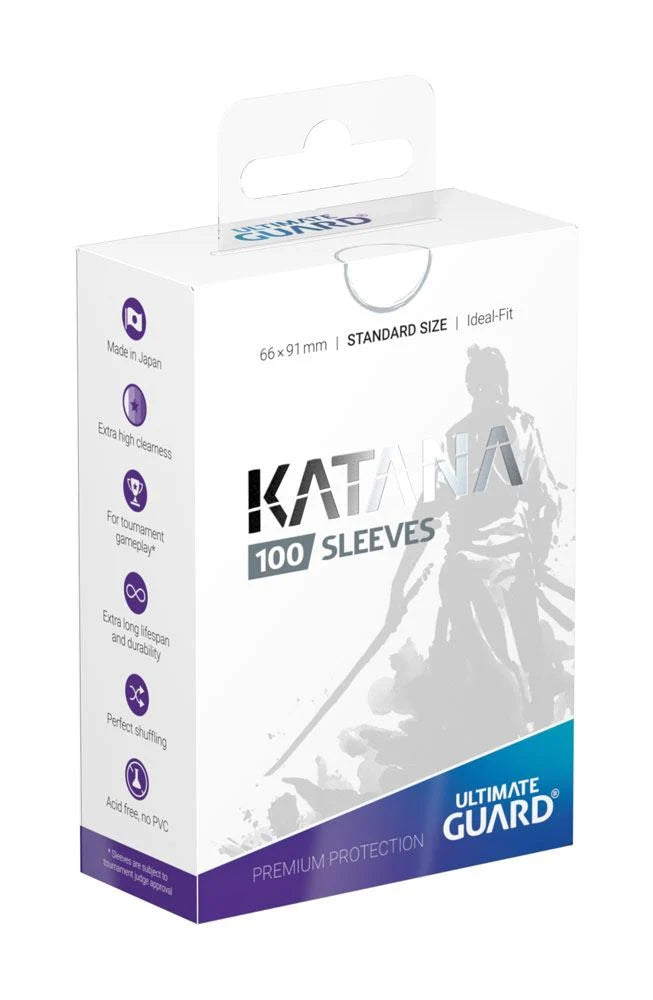Katana Sleeves - White Matte (Standard Size 100 Pack)