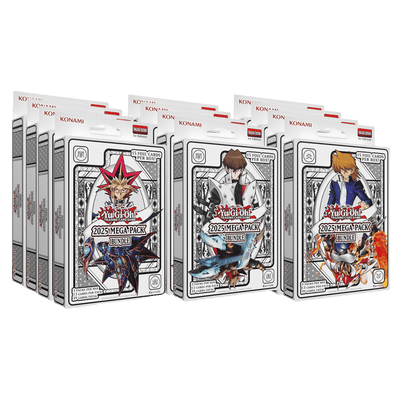 Yugioh! Boxed Sets & Tins: 2025 Mega Pack 3-Pack Tuck Box CASE *Sealed*