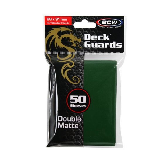 BCW Deck Guard Sleeves (50) - Green (Standard Size)