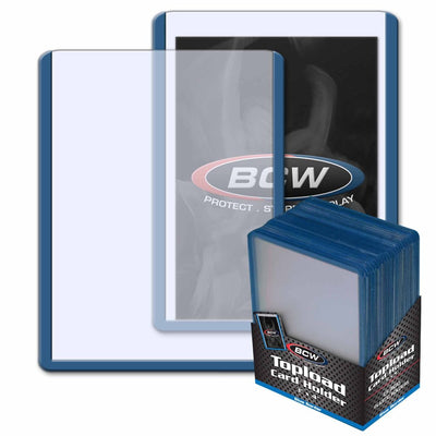 BCW - Toploader Card Holders Standard (25) (Blue)