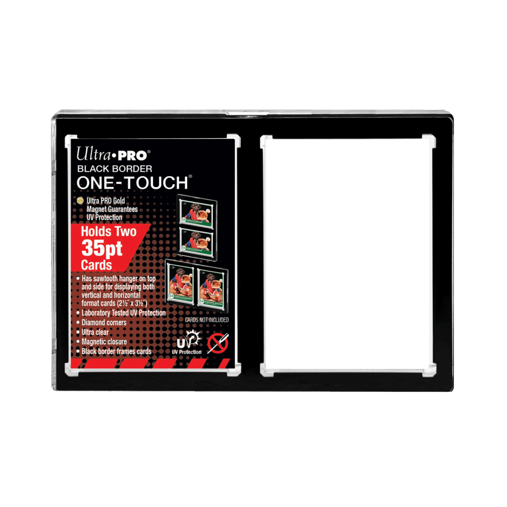 Ultra Pro - ONE TOUCH - 2-Card Black Border Magnetic Closure