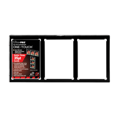 Ultra Pro - ONE TOUCH - 3-Card Black Border Magnetic Closure