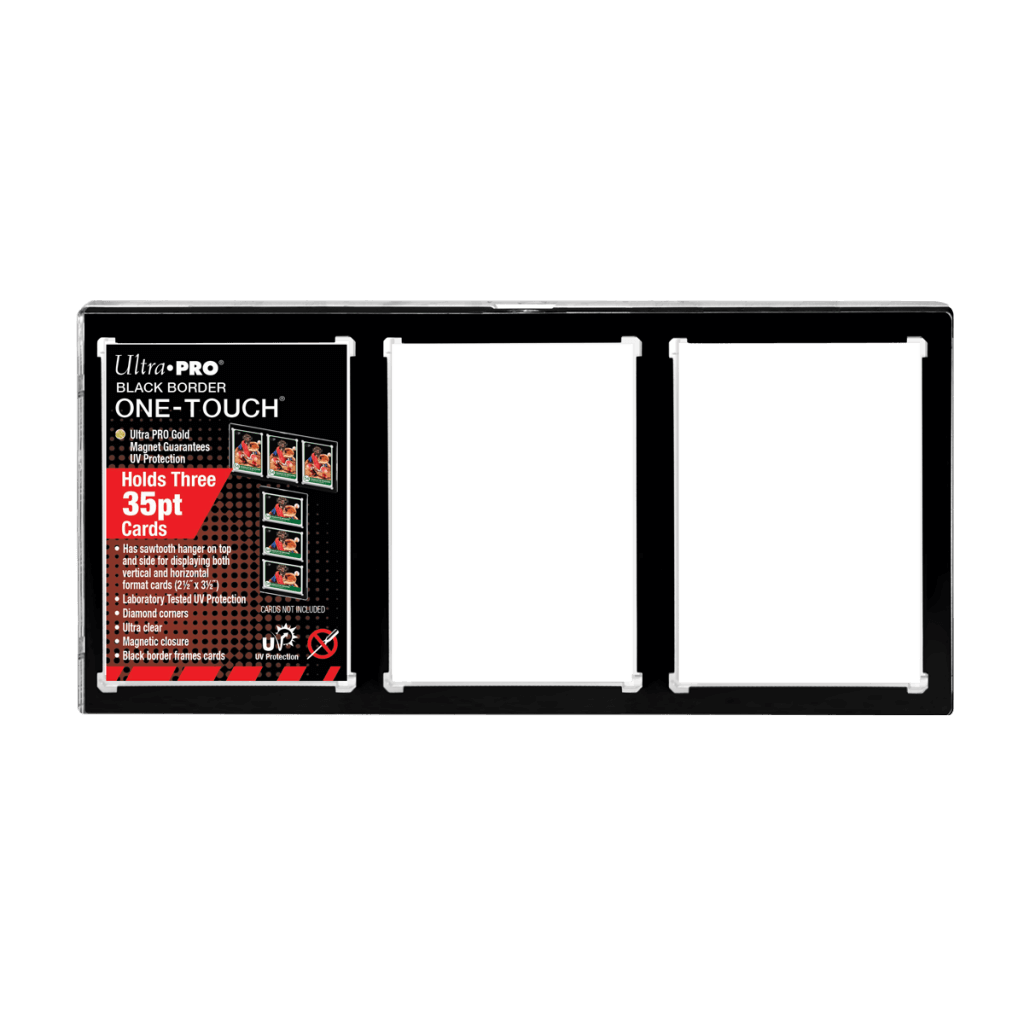Ultra Pro - ONE TOUCH - 3-Card Black Border Magnetic Closure