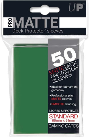 Ultra Pro - Matte Sleeves - Green (50 pc) (Standard Sized)
