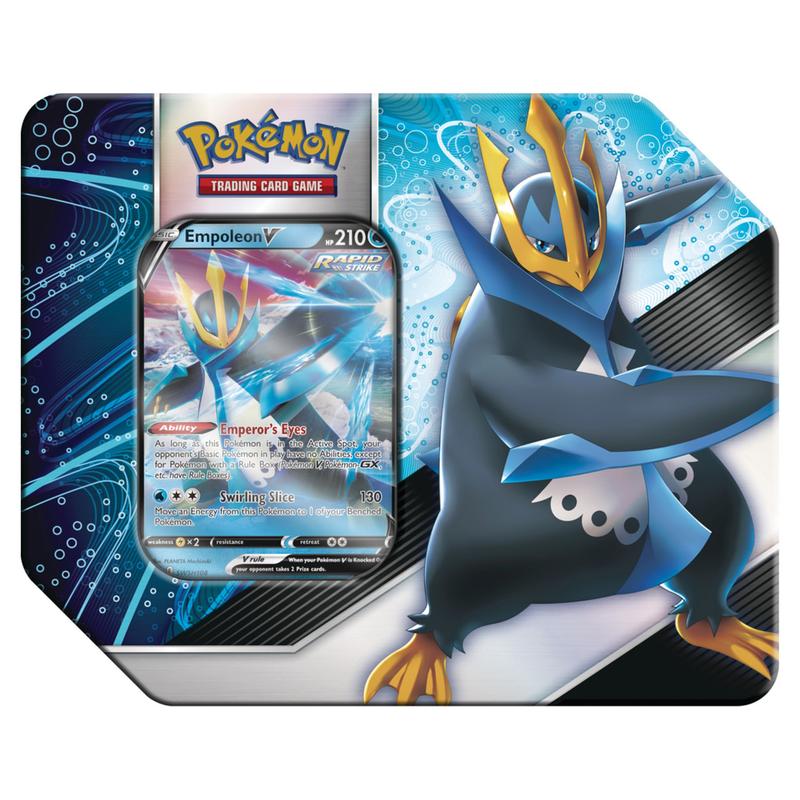 Pokemon TCG V Strikers Tin: Empoleon *Sealed*