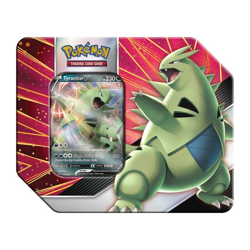 Pokemon TCG V Strikers Tin: Tyrannitar *Sealed*
