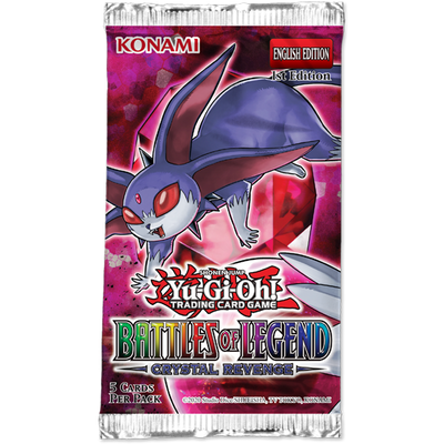 Yugioh! Booster Packs: Battles of Legend: Crystal Revenge *Sealed*
