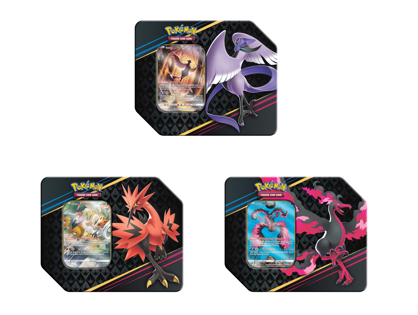 Pokemon TCG: Crown Zenith Tin - Galarian Birds *Sealed* (Warning - May Contain Spanish Packs)