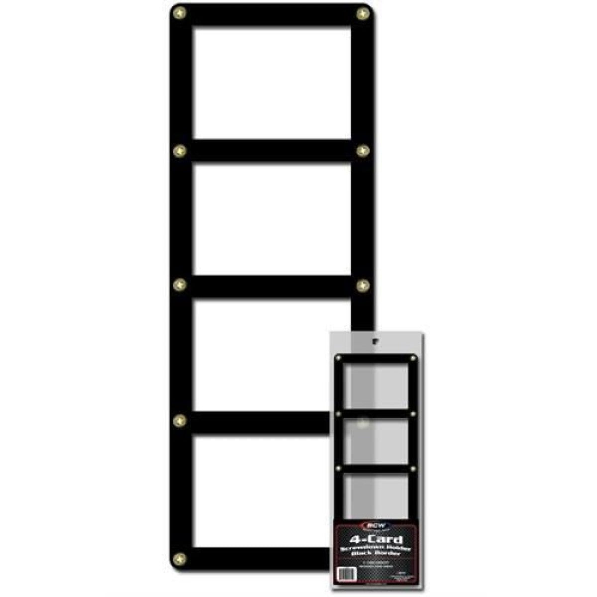 BCW - 4-Card Holder Black Border