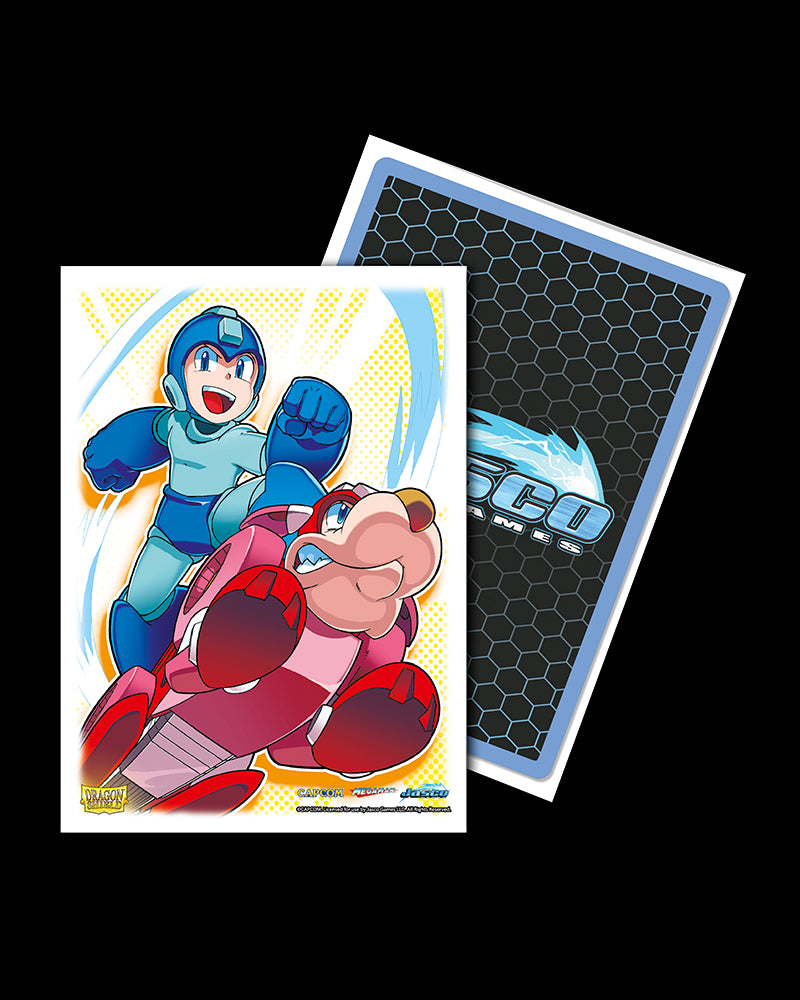 Dragonshield Sleeves - Mega Man & Rush Matte Art Sleeves (Standard Size 100 Pack)