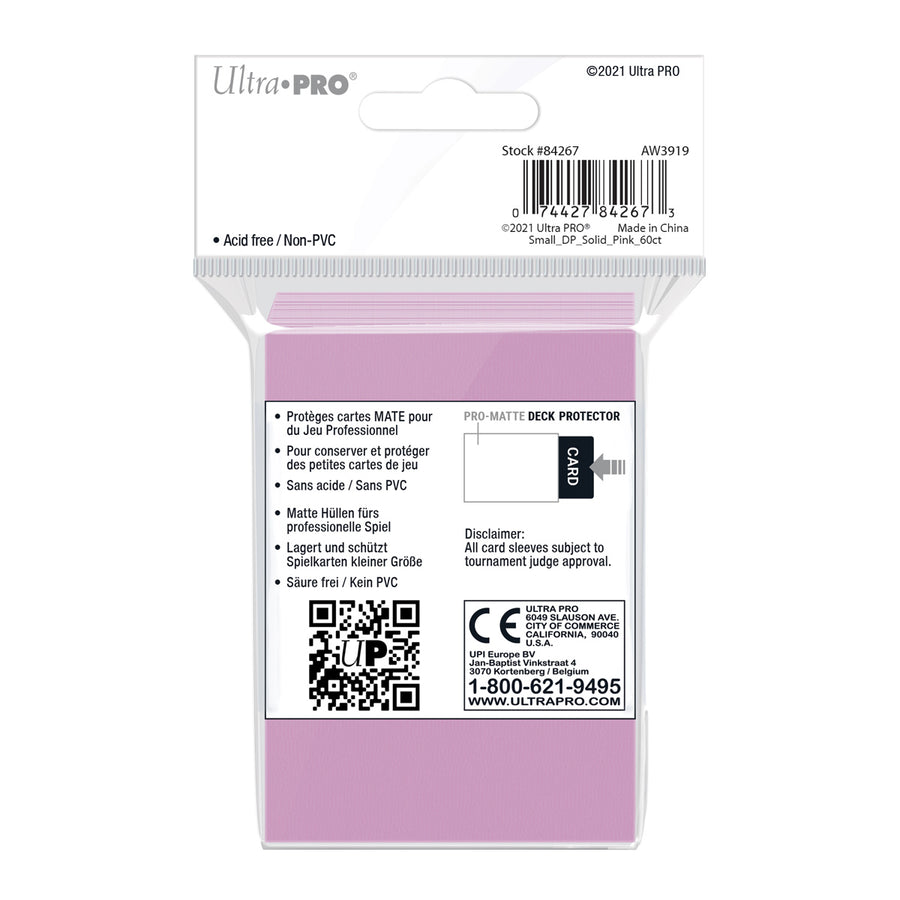 Ultra Pro - Small Deck Protector Sleeves Gloss - Pink