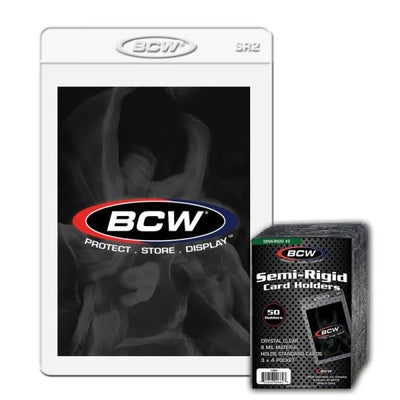 BCW - Semi-Rigid Card Holders #2 (3" X 4" 1/2) - 50 Pack