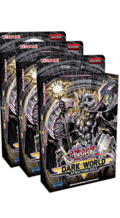 Yugioh! Structure Deck: Dark World SET OF 3 *Sealed*